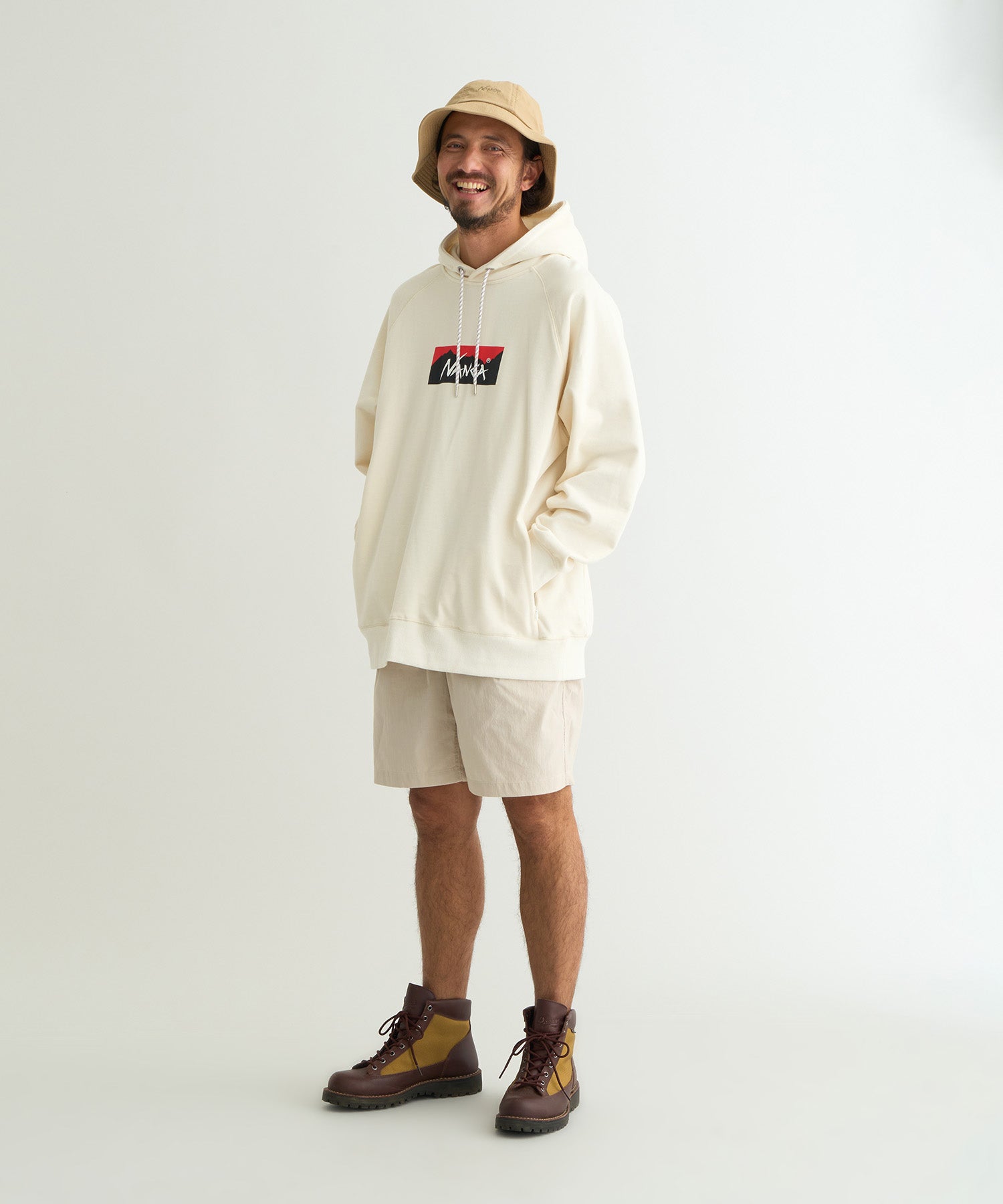 ECO HYBRID BOX LOGO SWEAT HOODIE(UNISEX) – NANGA ONLINE SHOP
