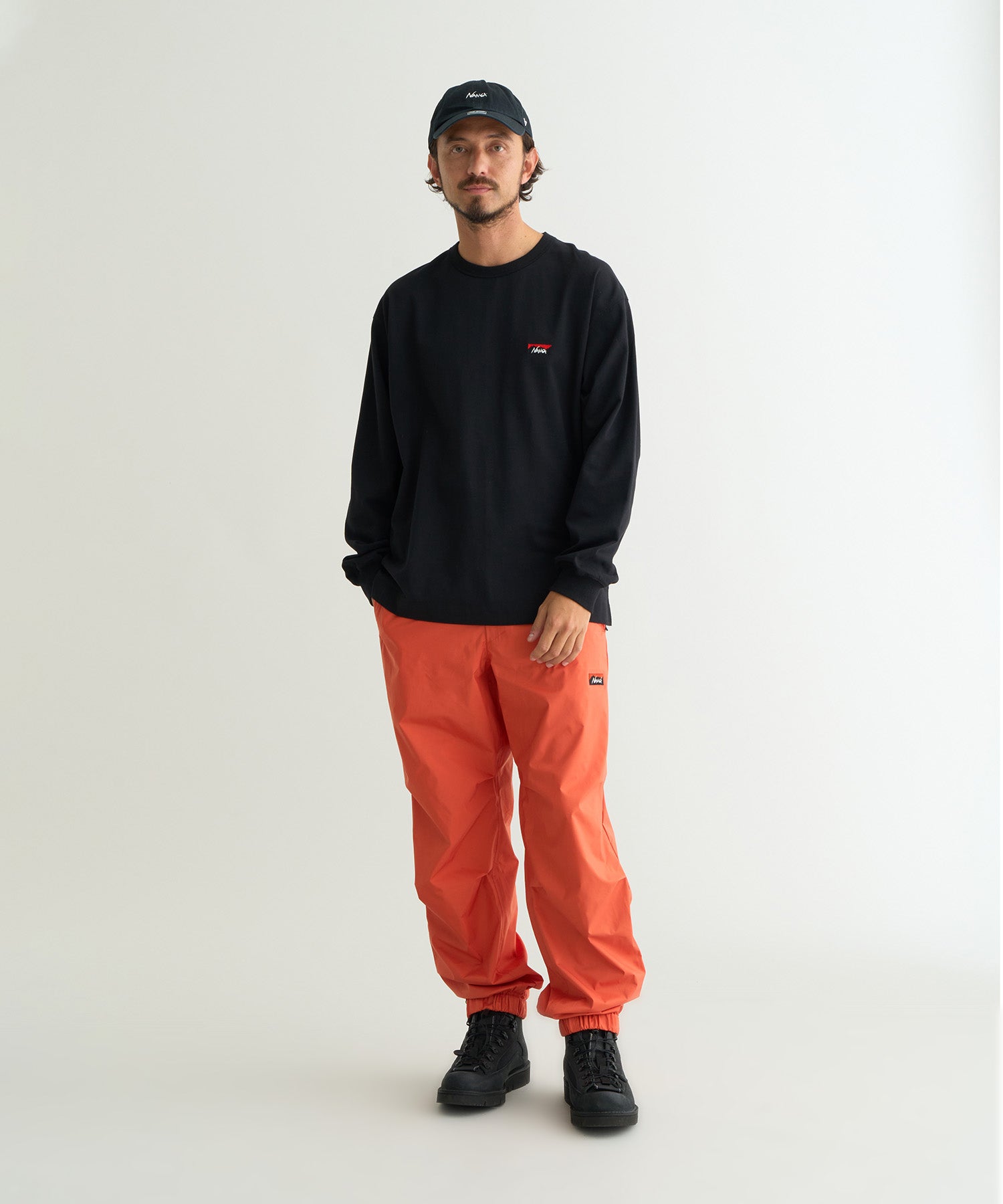 ECO HYBRID BOX LOGO EMBROIDERY L/S TEE(UNISEX) – NANGA