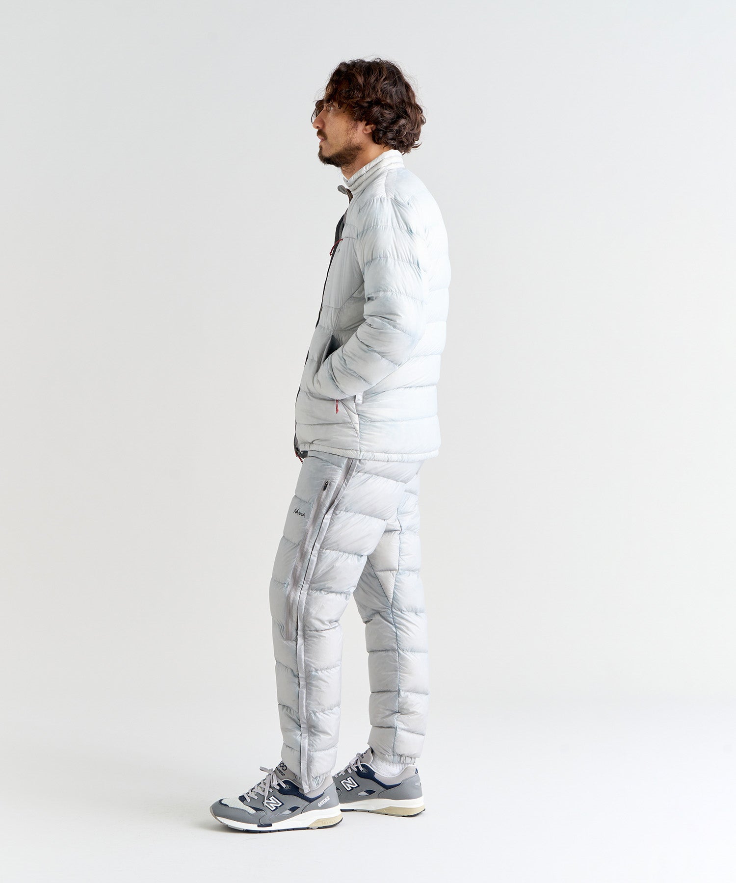 NANGA LOFTMAN layered タウンユース downT-shirt NANGA ナンガ Down Shirts ダウン シャツ メンズ 杢柄 素材 防寒