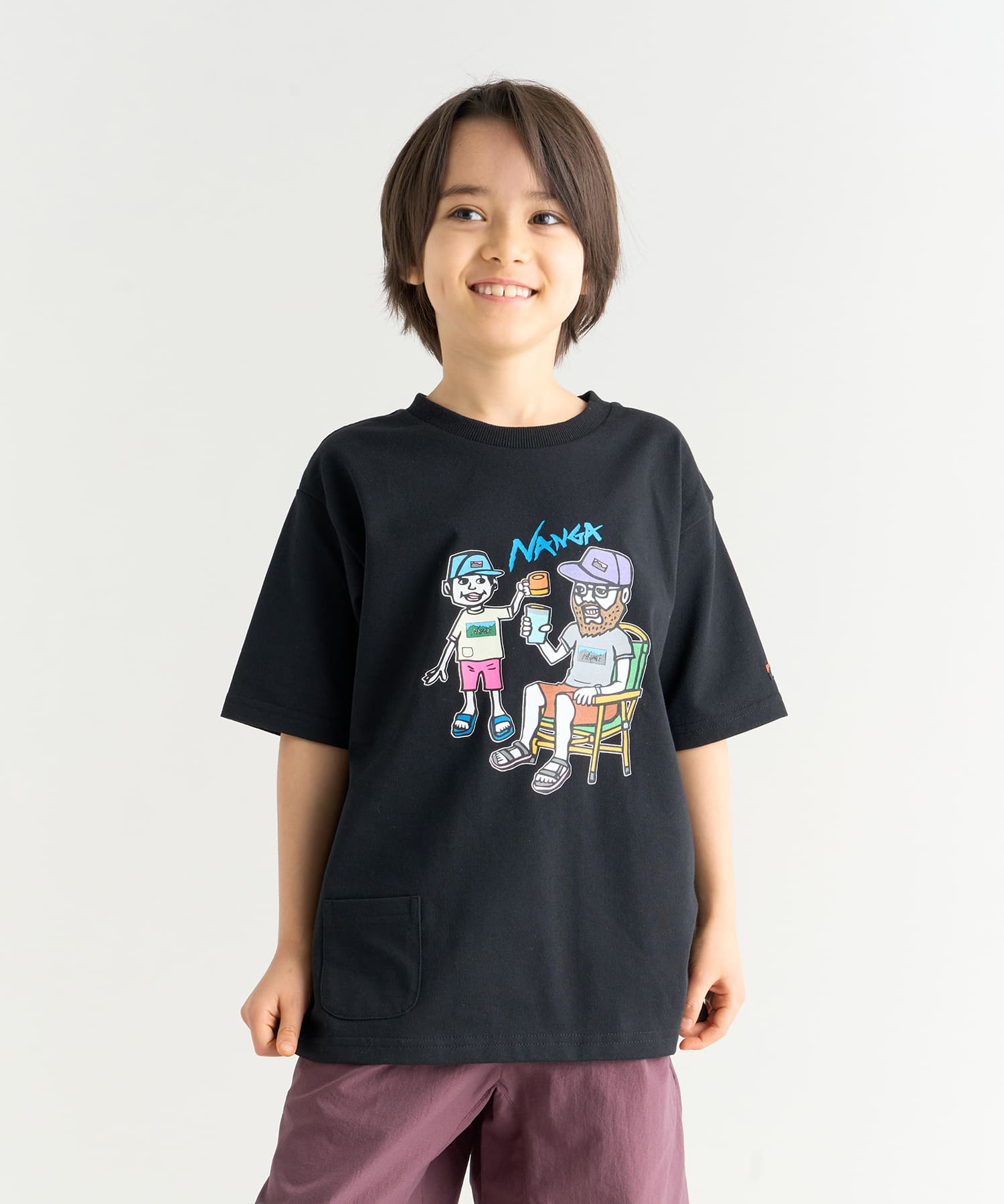 ECO HYBRID KIDS TEE(FAM PT) – NANGA ONLINE SHOP
