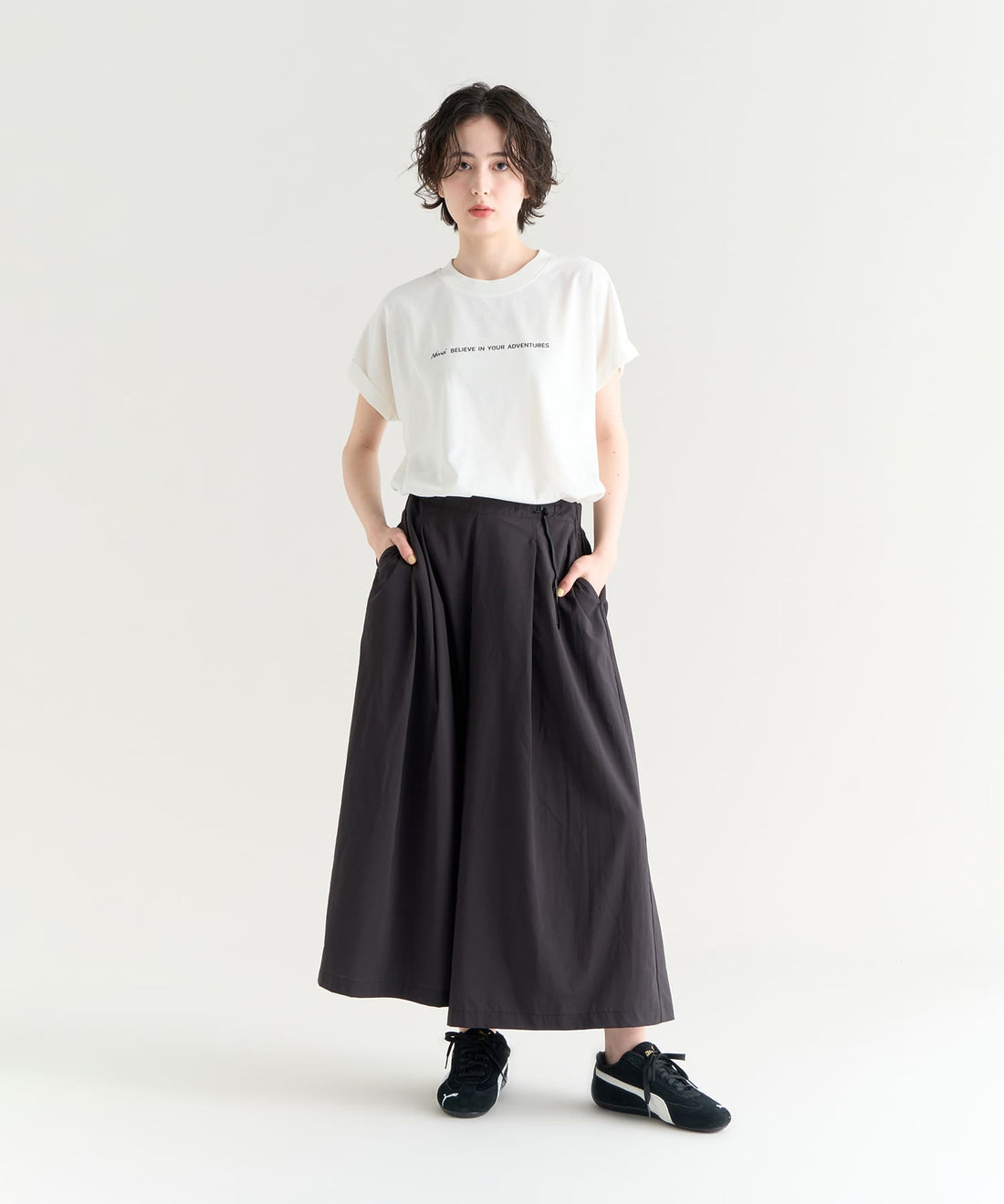 着用モデル(ウィメンズ)身長165センチ 着用サイズ:WMサイズ