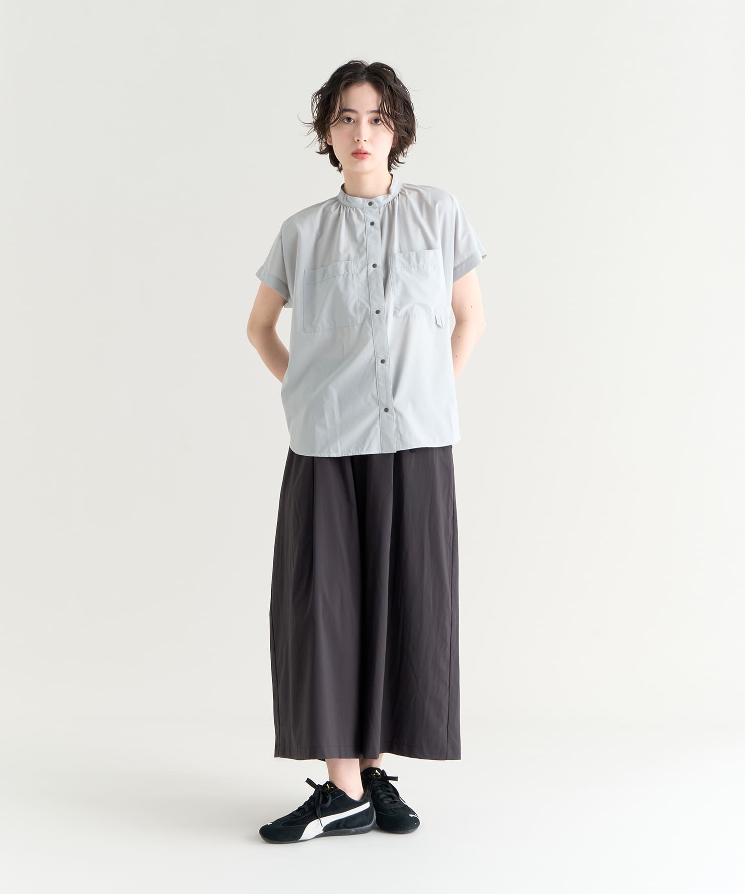 【美品】NANGA ナンガ エクスカーション　Lサイズ　ブラウス【ウィメンズ】 NANGA ナンガ エクスカーションS/Sブラウス ウィメンズ N2501