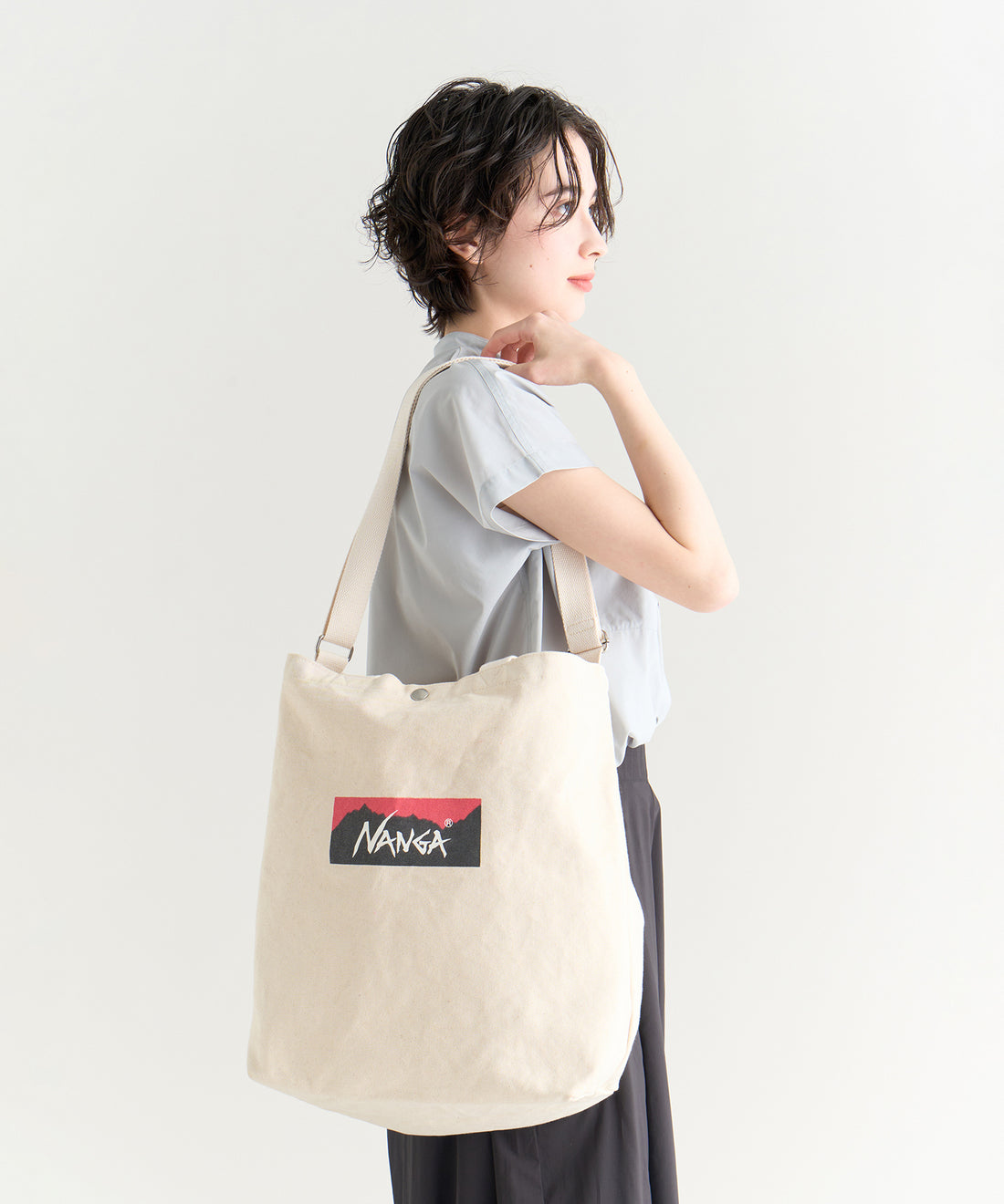 ナンガ ロゴキャンバストート 2WAY バッグ