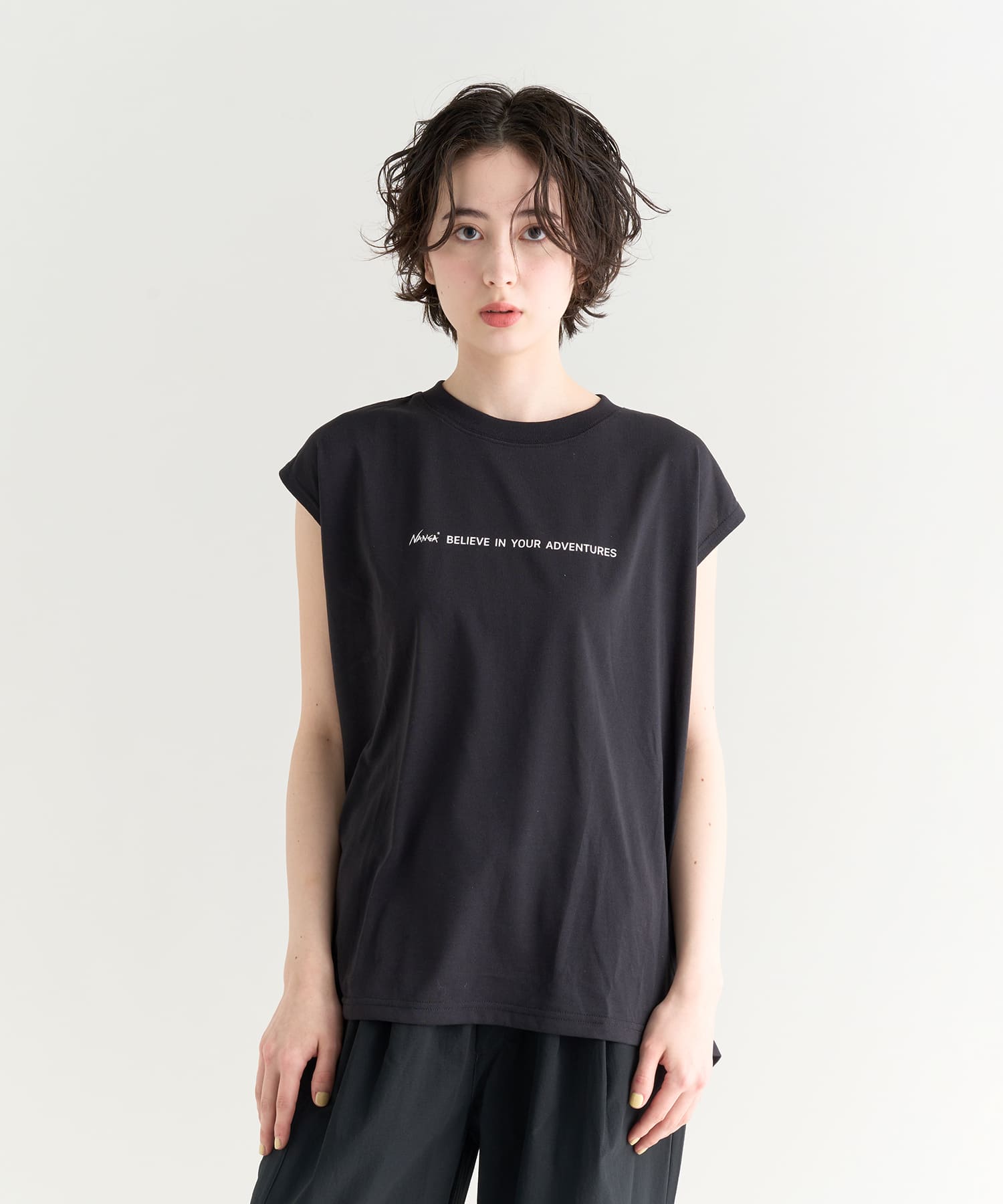 ドライミックス タグラインフレンチスリーブTシャツ