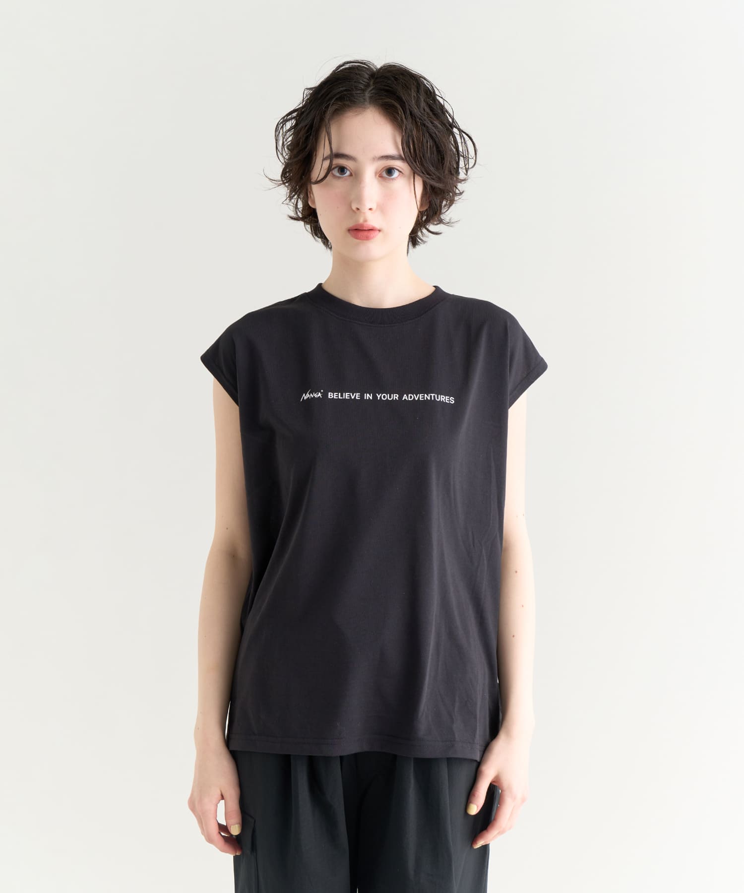 ドライミックス タグラインフレンチスリーブTシャツ