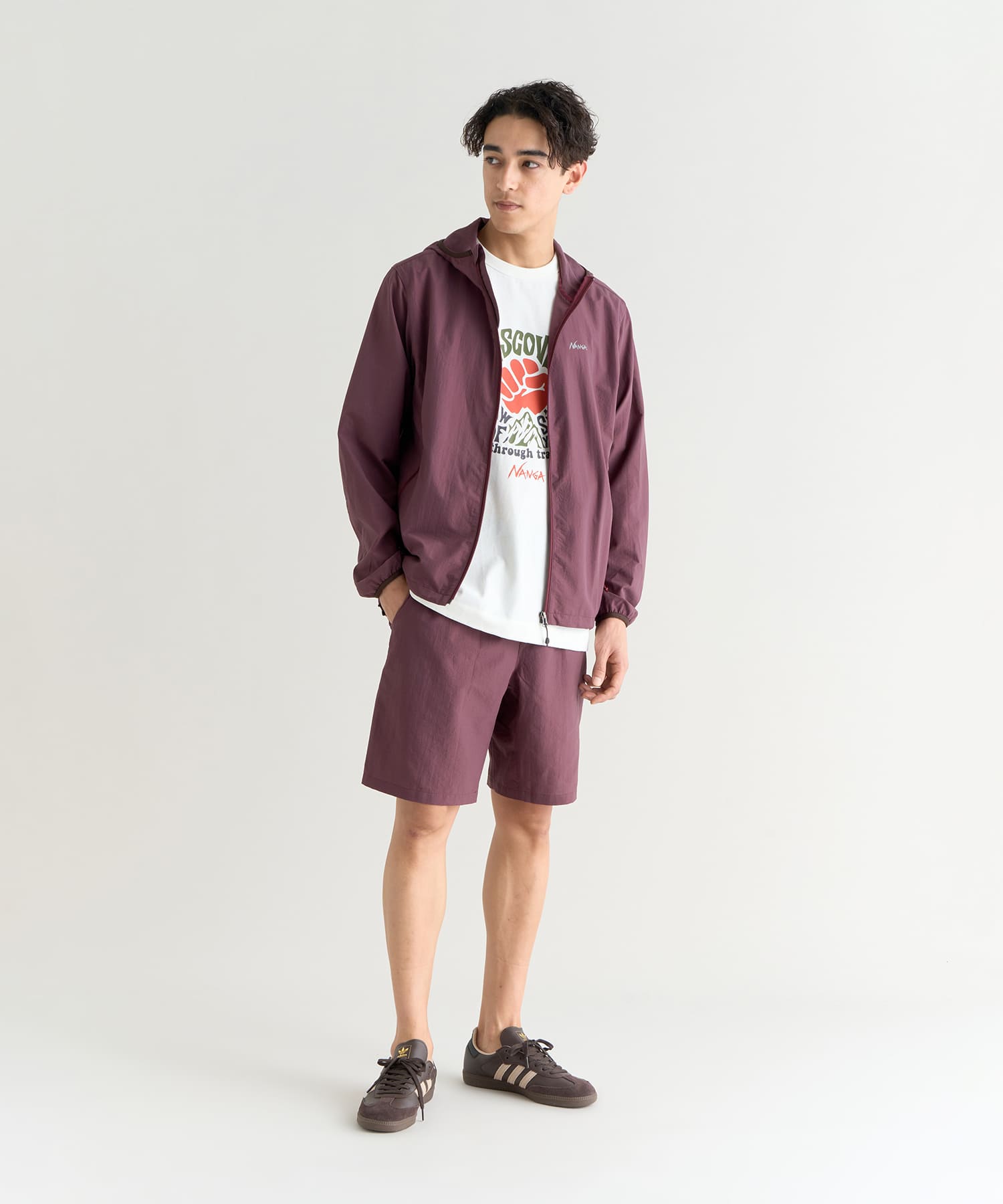 新品未使用】春夏NANGA ドットエアジップパーカーNW2411サンド