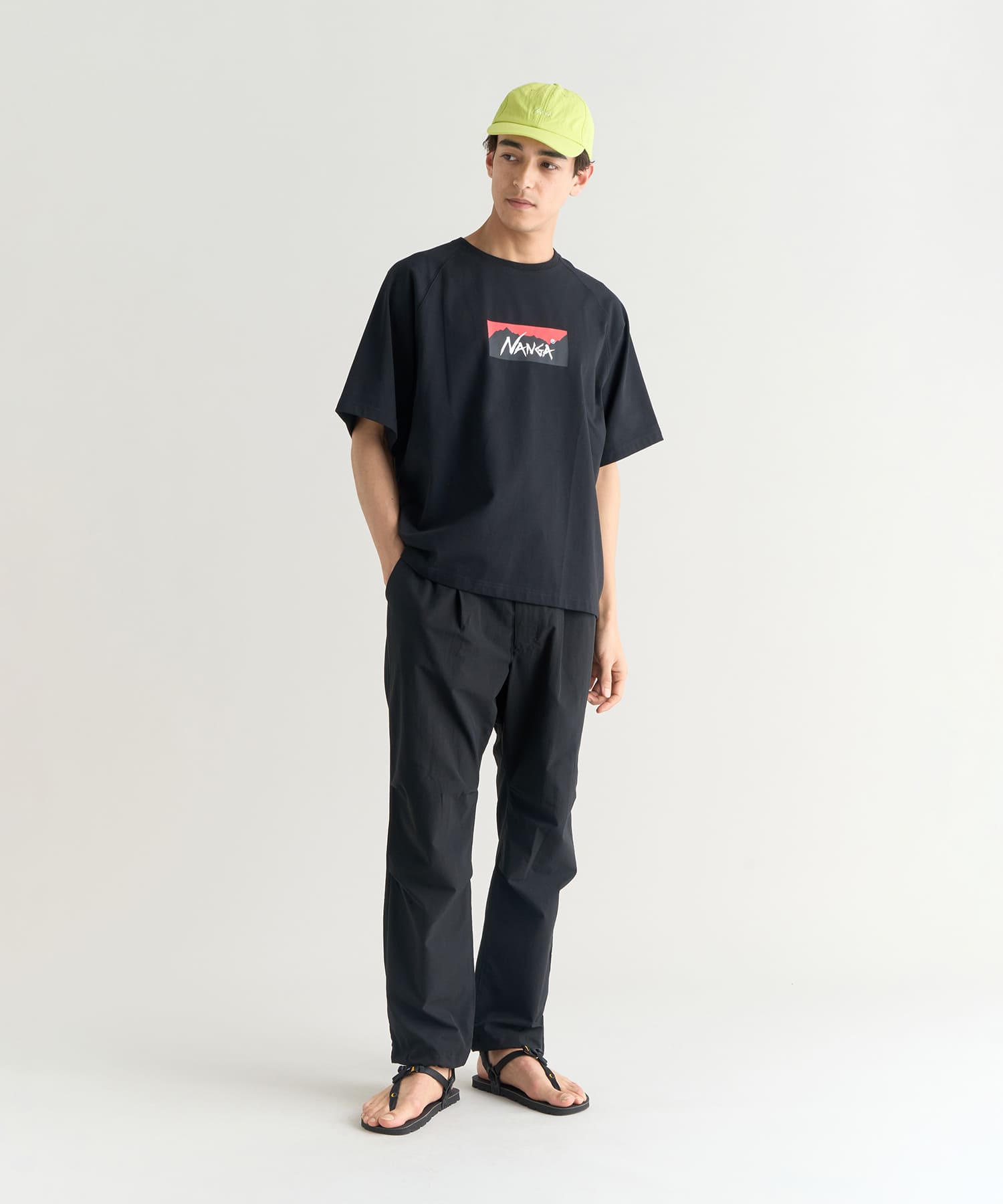 エコハイブリッド ボックスロゴ ルーズフィット Tシャツ – NANGA