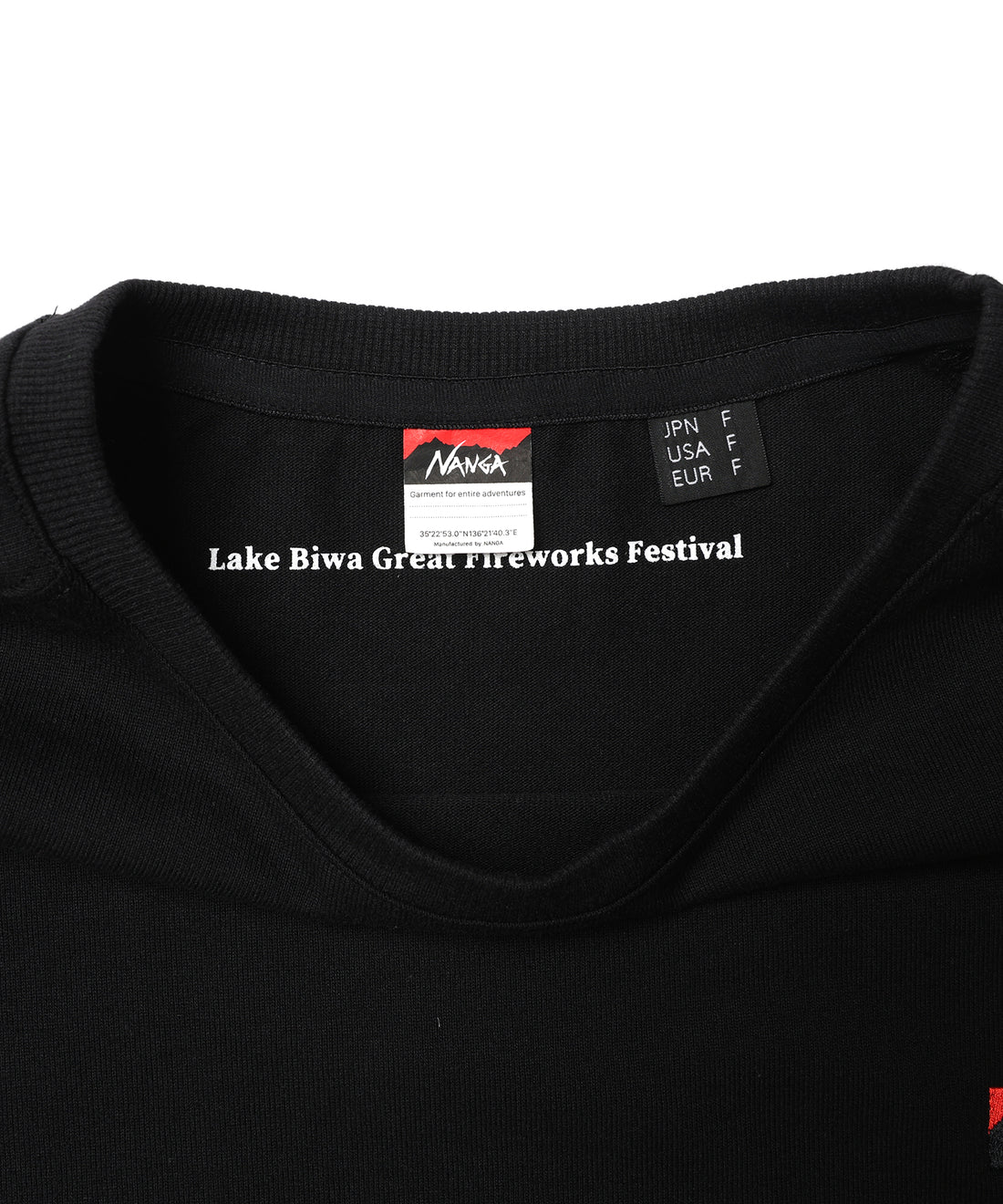 NANGA×LAKE BIWA FIREWORKS TEE