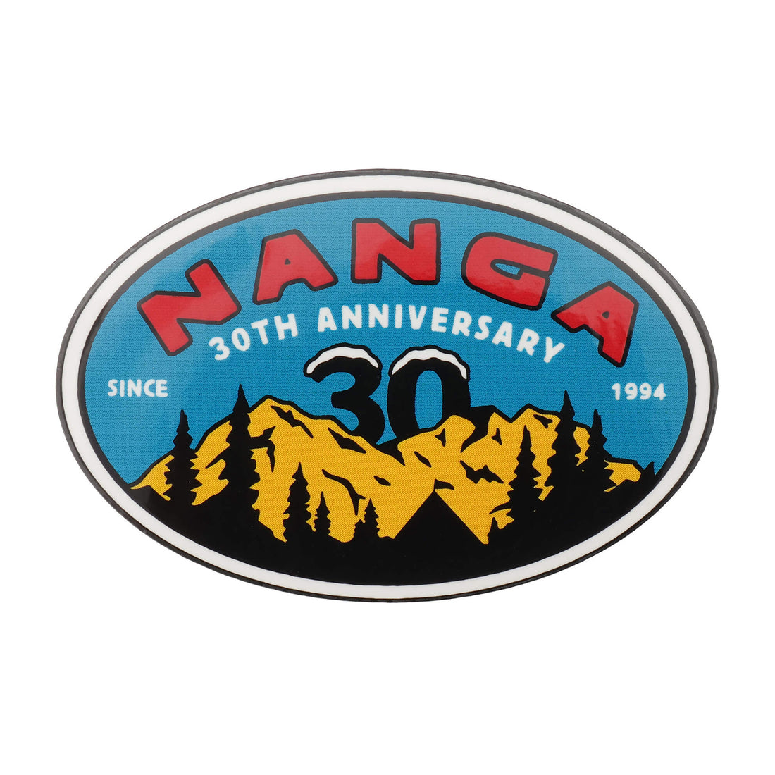 NANGA 30TH ANNIVERSARY STICKER OVAL