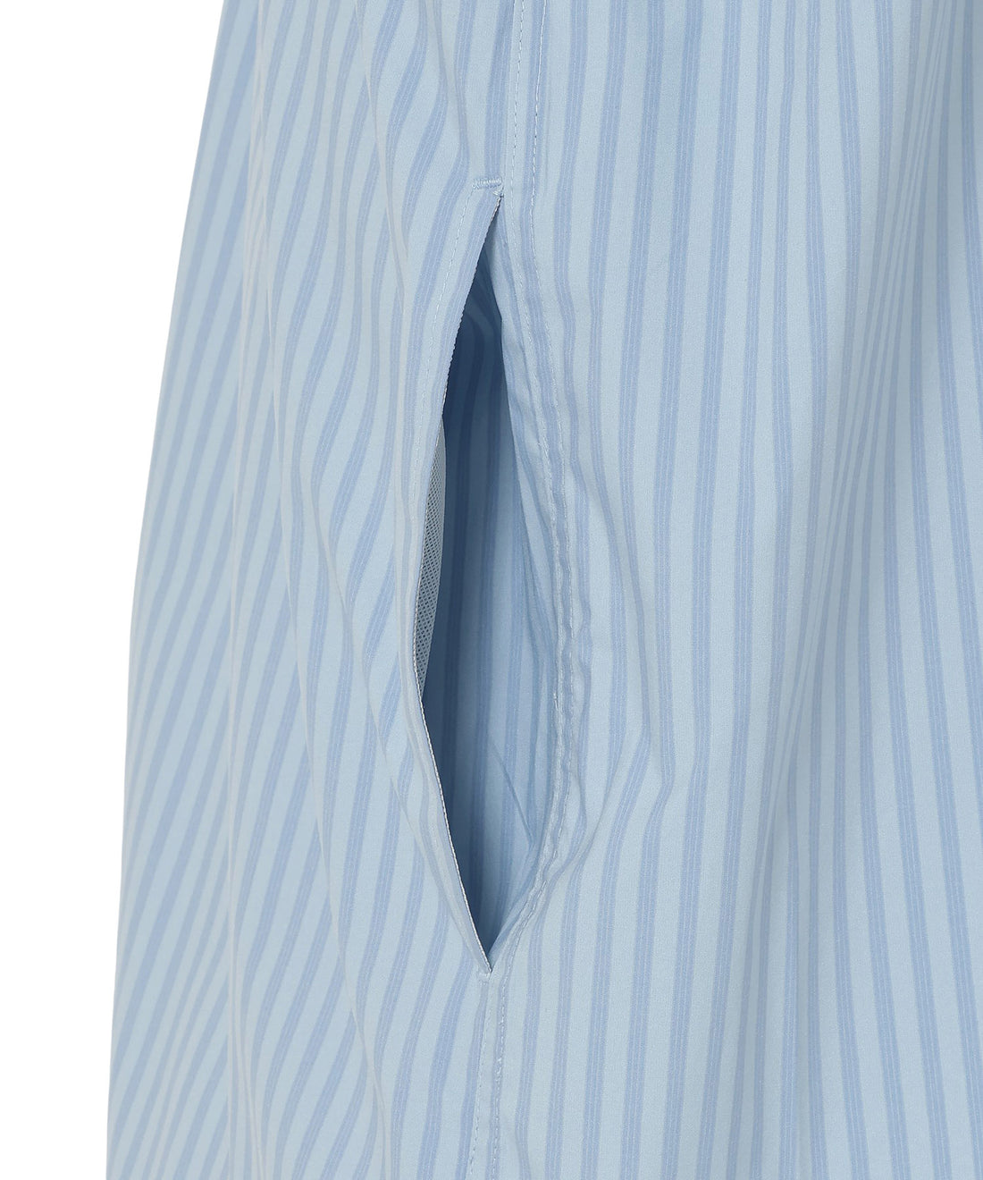 マルチストライプ ダブルポケット ボックスシャツ