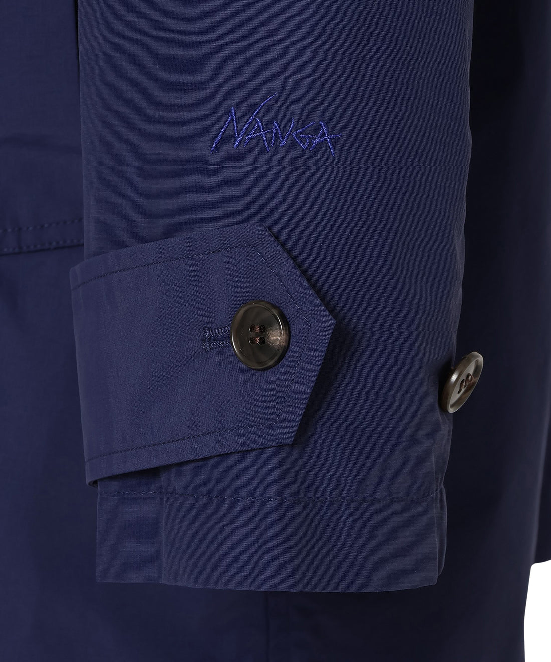 ナイロンコットンポプリン ノーカラーコート（ウィメンズ）