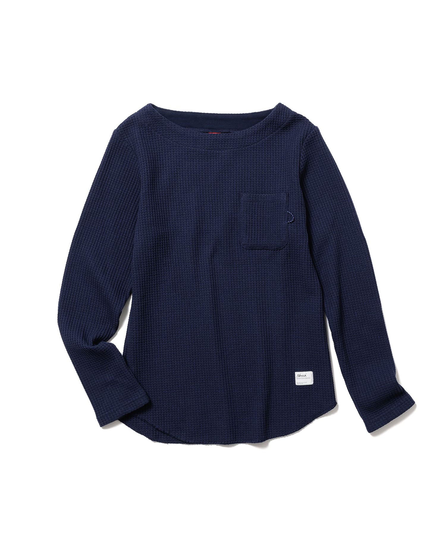 tシャツ ECO HYBRID WAFFLE B.NECK L/S TEE W / エコハイブリッドワッフルボートネックロングスリーブティー（ウィメン エコハイブリッド ワッフル ボートネック ロングスリーブTシャツ