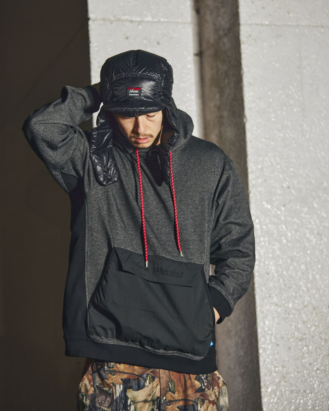 NANGA×LIBERAIDERS ECO HYBRID HOODIE