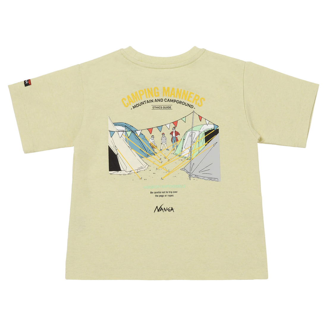 ECO HYBRID CAMPING MANNERS PEG&ROPE KIDS TEE / エコハイブリッド キャンピングマナー ペグ&ロープ キッズキッズティー(キッズ)