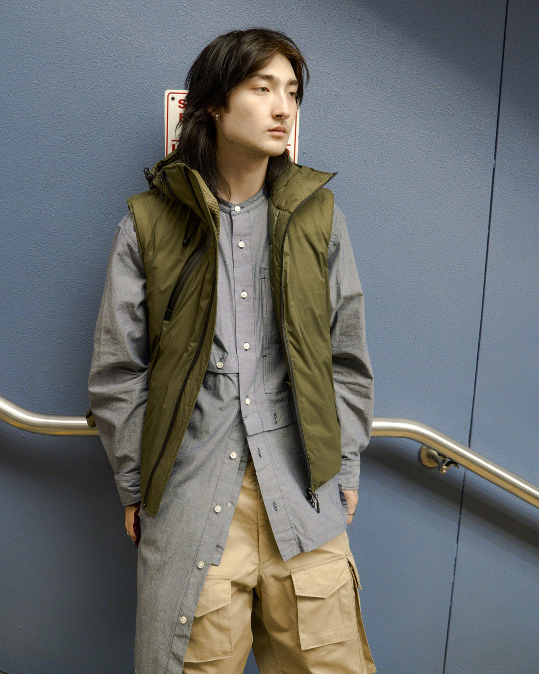 NANGA×ENGINEERED GARMENTS ZIP VEST