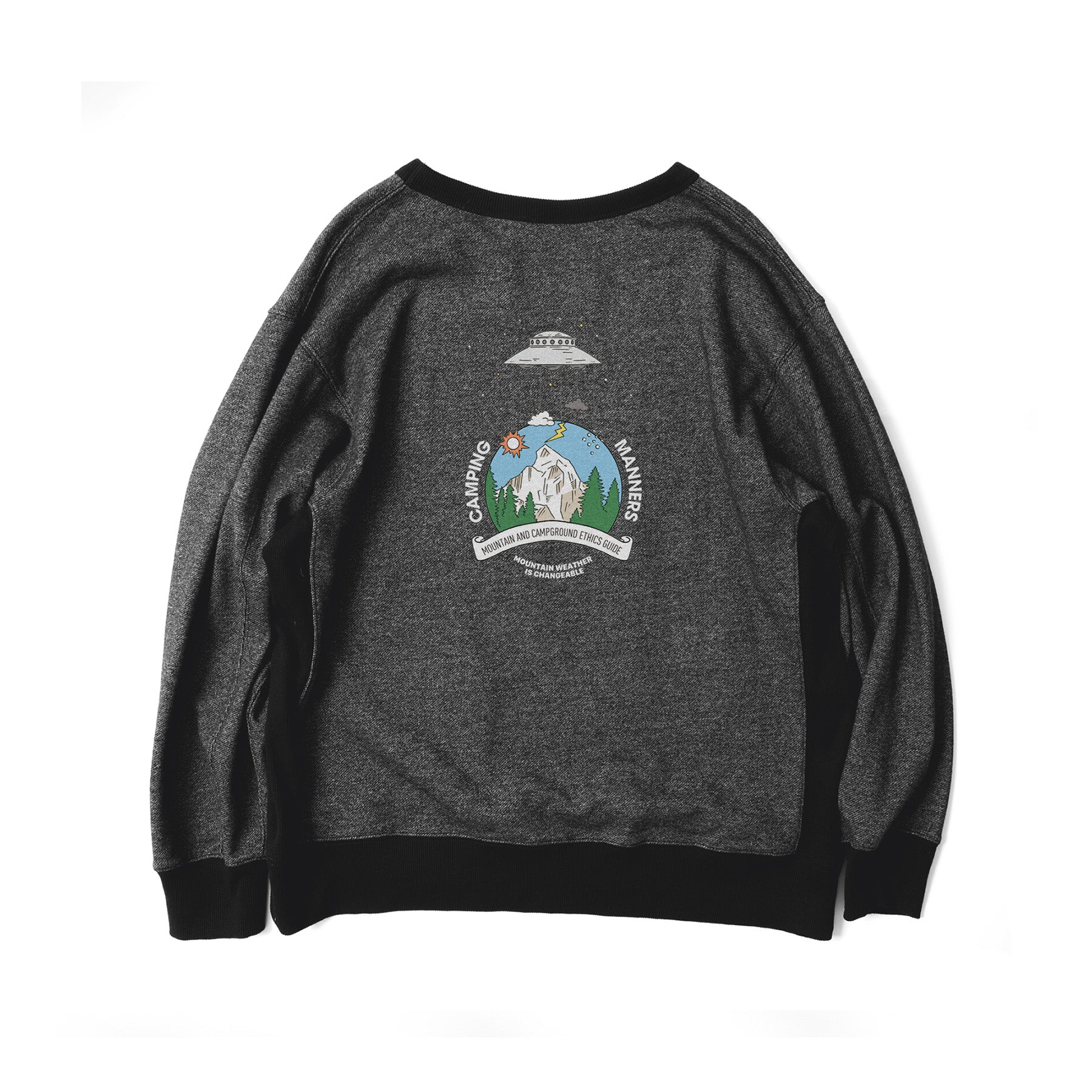 【SPECIAL PRICE】ECO HYBRID CAMPING MANNERS MT.WEATHER SWEATSHIRT(UNISEX)