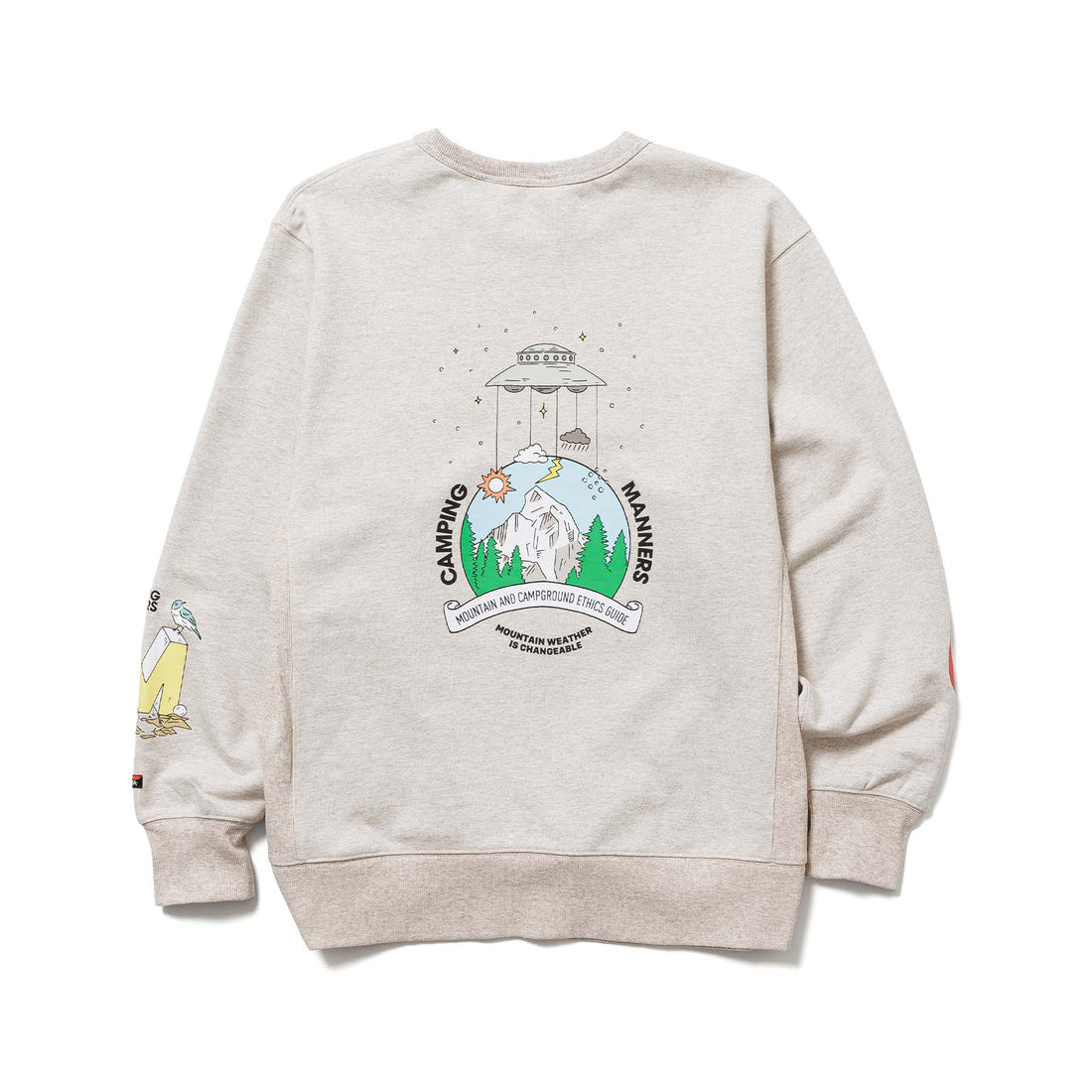 ECO HYBRID CAMPING MANNERS MT.WEATHER SWEATSHIRT(UNISEX)