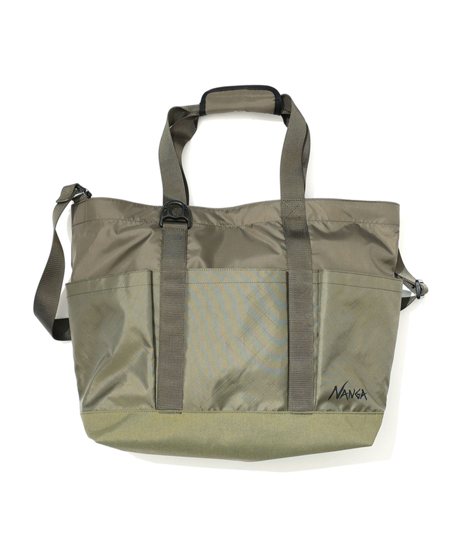 Plage ノベルティ　エコバッグ　トート　ブラウン　カラビナ付き Plage - plage ノベルティ 2way エコバッグ グリーンの通販 by