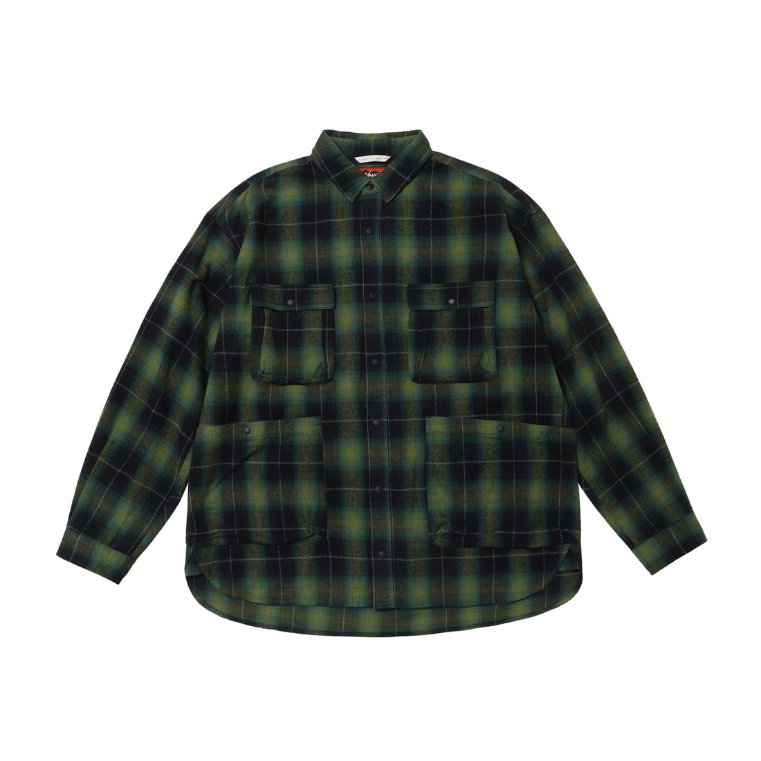 FADE PLAID CAMP SHIRT(MEN)