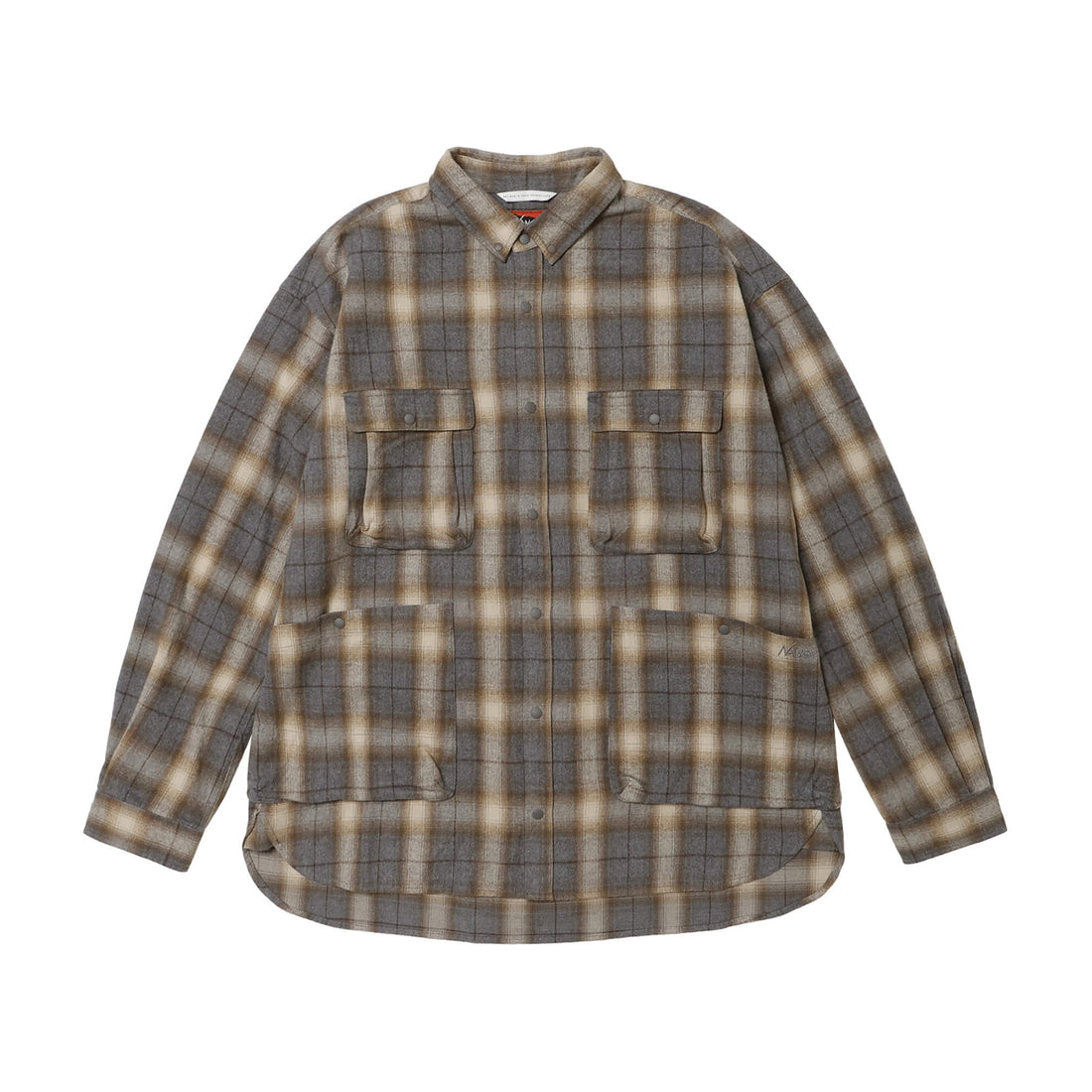 FADE PLAID CAMP SHIRT(MEN)