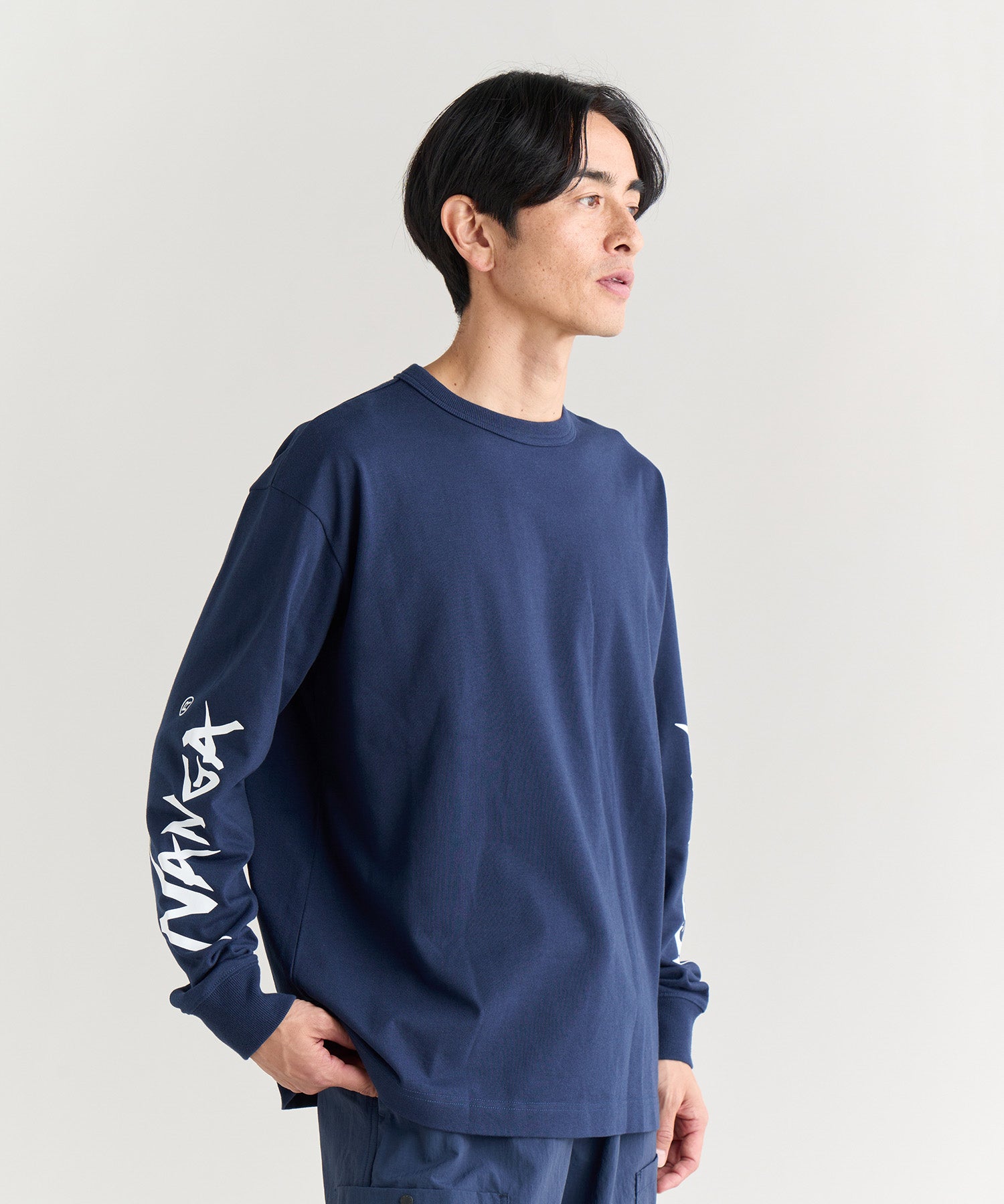 エコハイブリッド スリーブ ロゴ ロングスリーブTシャツ – NANGA