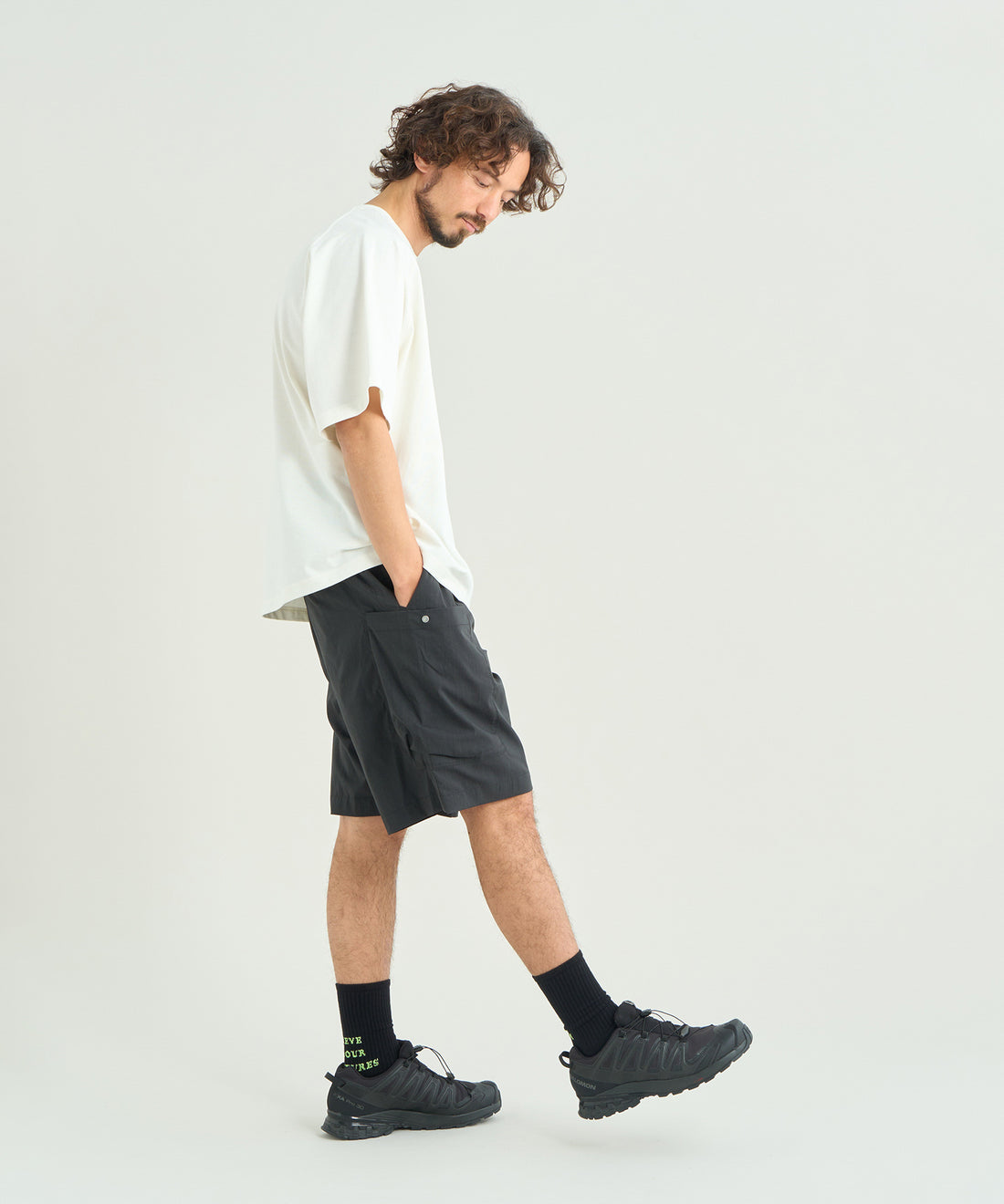 エコハイブリッド ボックスロゴ ルーズフィット Tシャツ