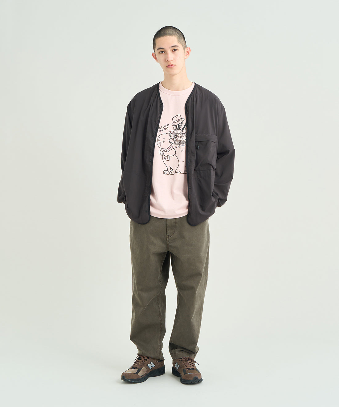 着用モデル：メンズ 180cm ／ 着用サイズ：XL