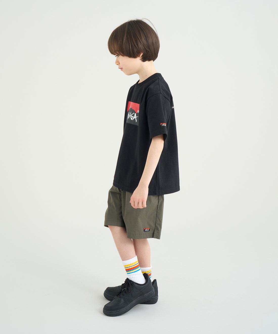 エコハイブリッド ボックスロゴ キッズTシャツ