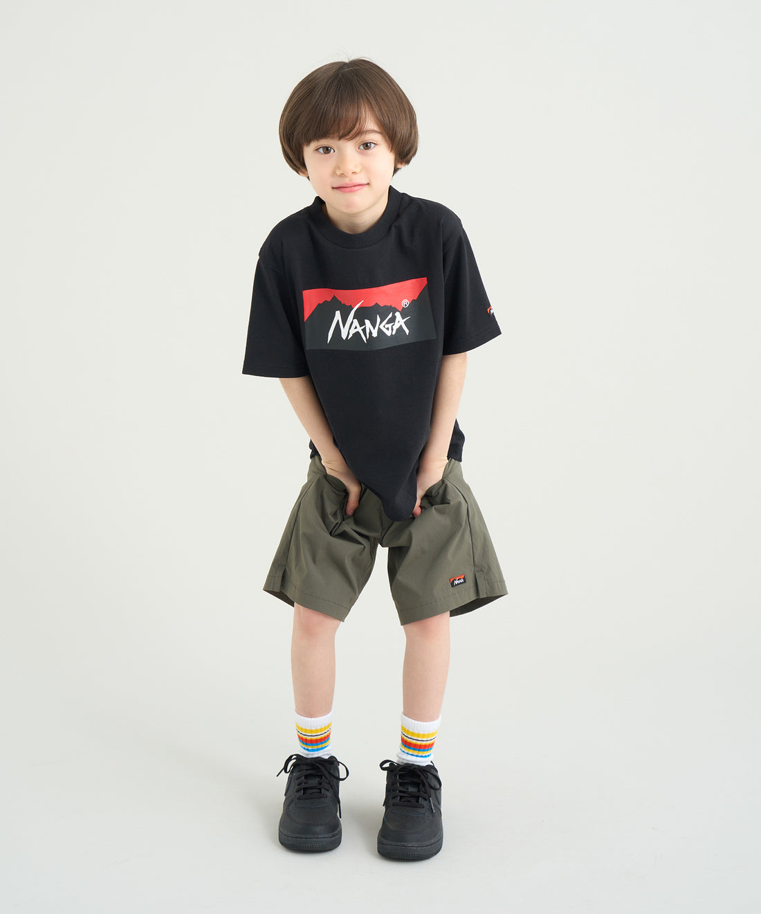 エコハイブリッド ボックスロゴ キッズTシャツ