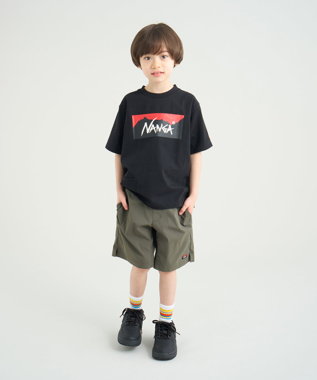 エコハイブリッド ボックスロゴ キッズTシャツ