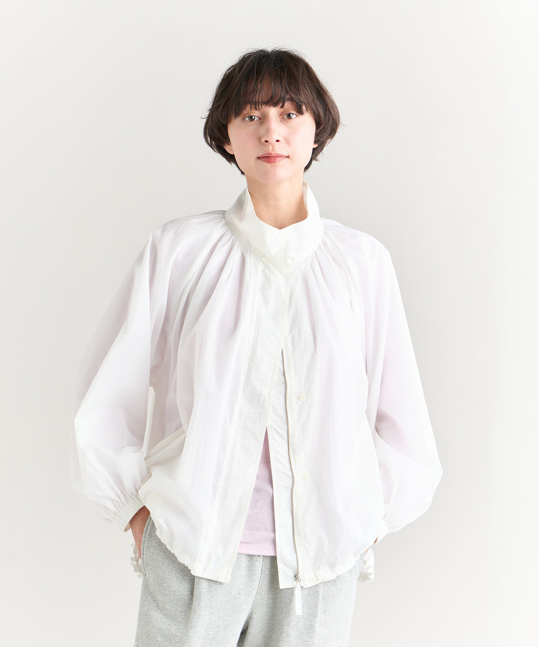 エコエアナイロン ギャザーブルゾン（ ウィメンズ）