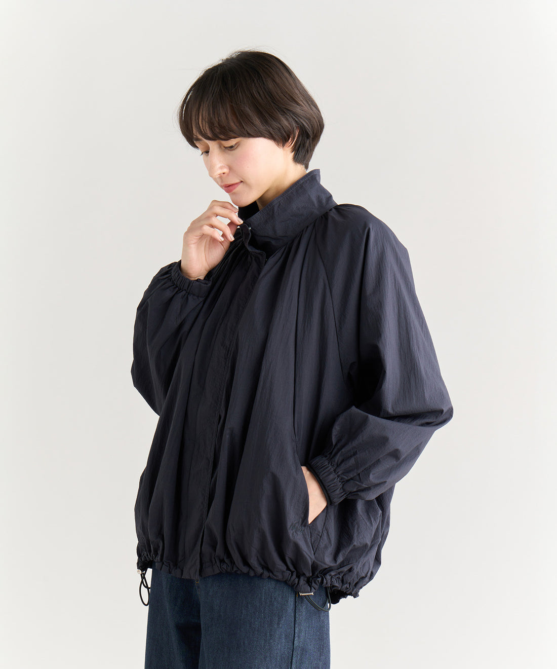 エコエアナイロン ギャザーブルゾン（ ウィメンズ）