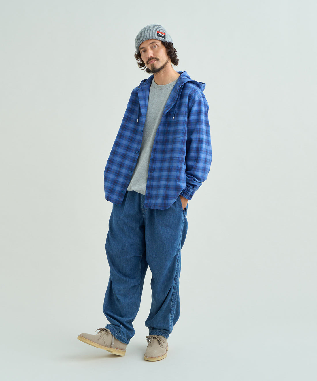 グリッドタータン フィールドフードシャツ