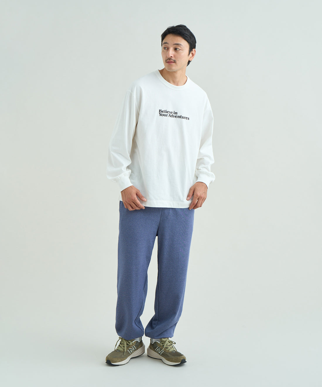 エコハイブリッド メッセージ ロングスリーブTシャツ