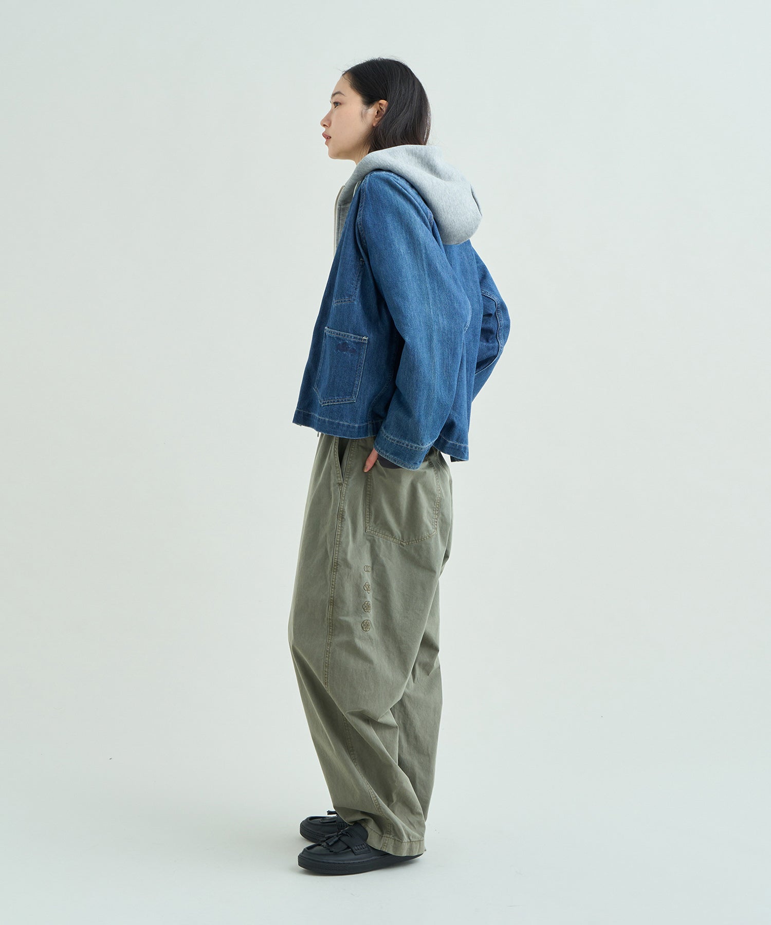 ENGINEERED GARMENTS ノーカラー デニムジャケット デニム ノーカラージャケット（ウィメンズ） – NANGA ONLINE SHOP