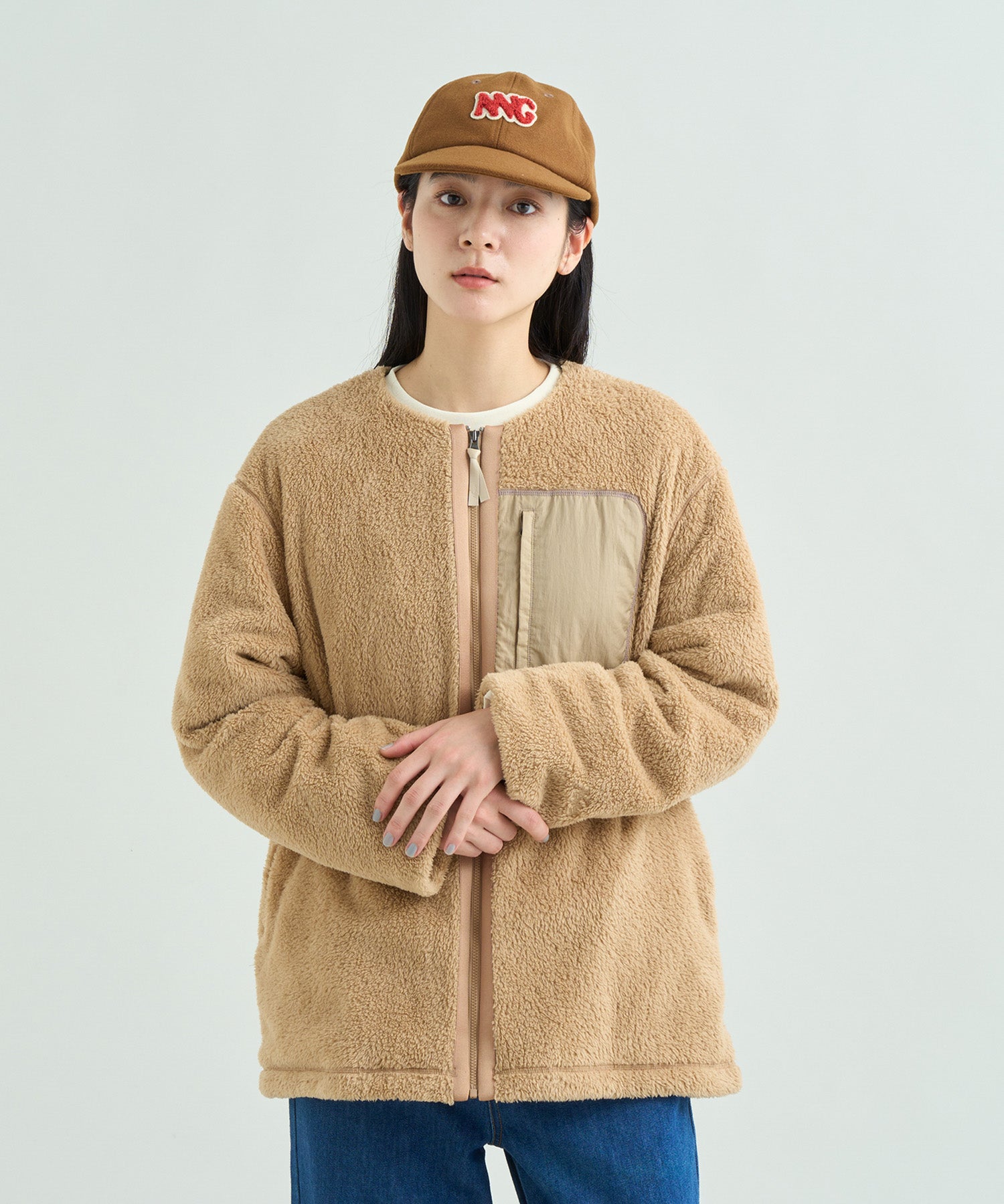 19世紀後半｜フランス｜オーク材｜木彫フリーズ ボアフリース ノーカラージャケット（ウィメンズ） – NANGA ONLINE SHOP