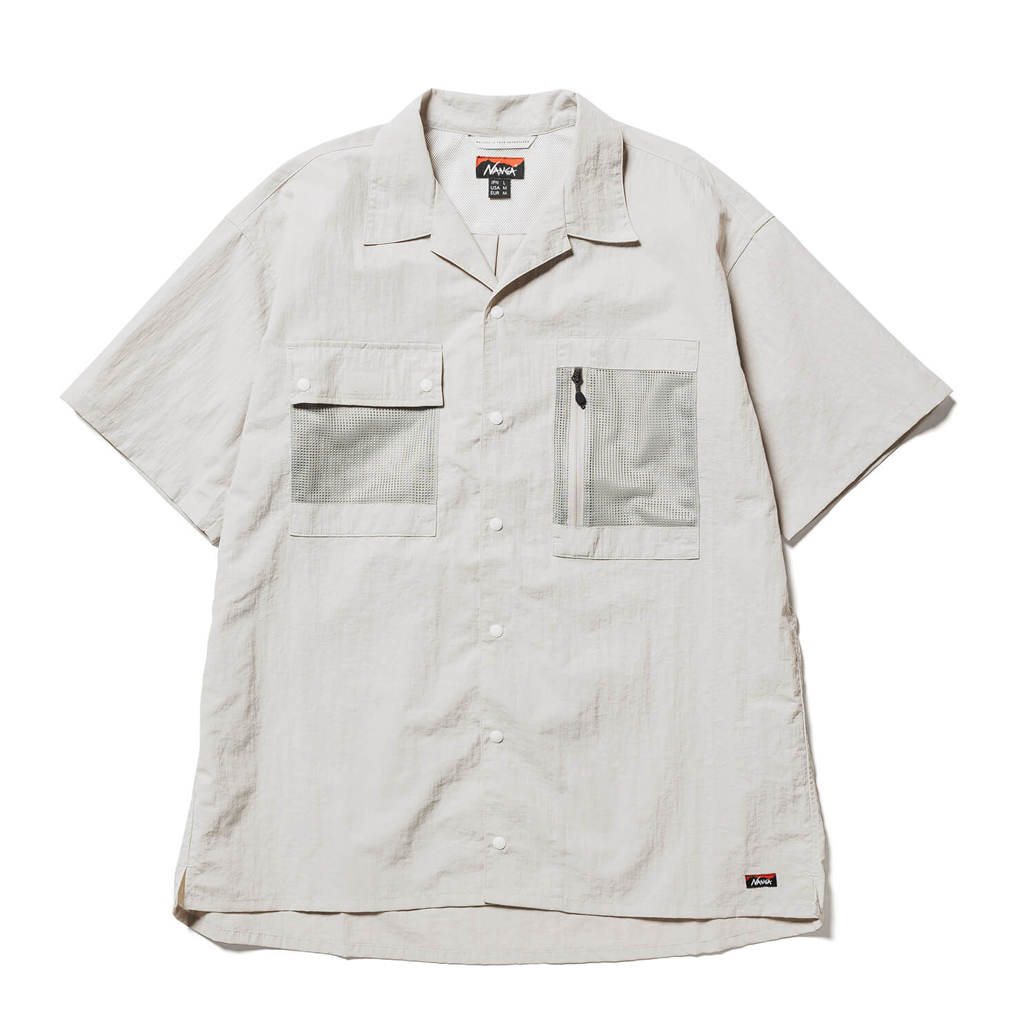 安い購入 シャツ ブラウス NYLON TUSSER OPEN COLLAR SHIRT ナイロン