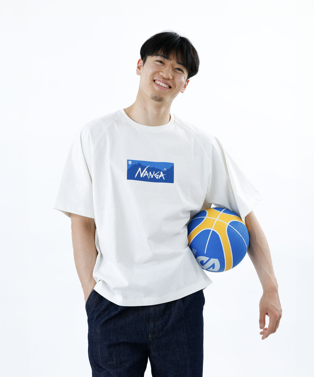 NANGA×滋賀レイクス LOOSE FIT TEE