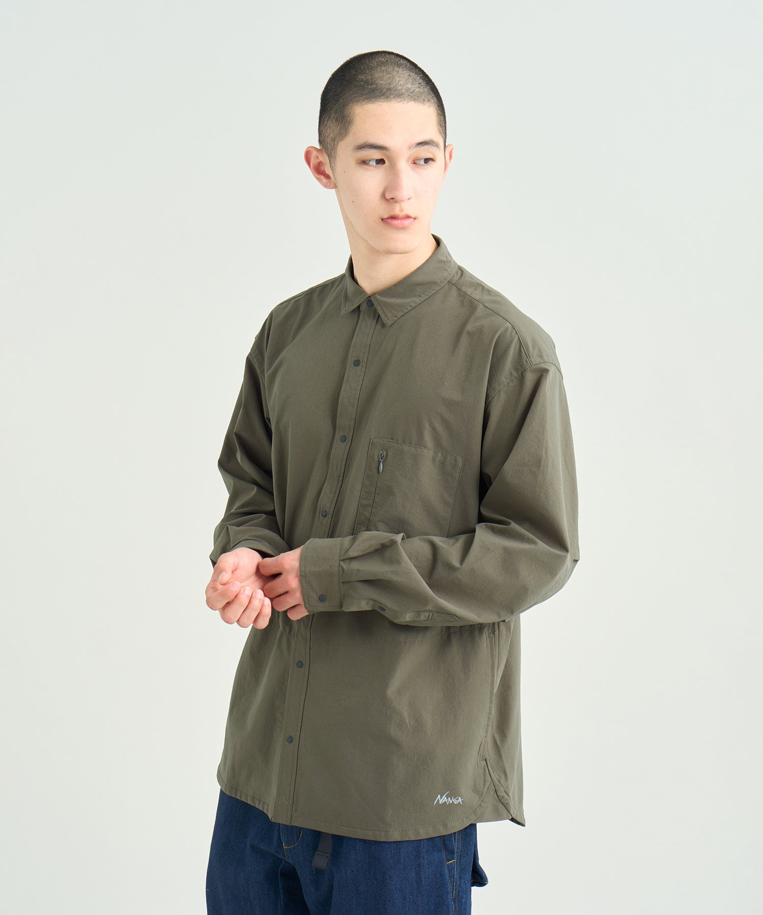 【NANGA 】 DOT AIR COMFY ロングスリーブシャツM ドットエア® コンフィー ロングスリーブシャツ – NANGA ONLINE SHOP