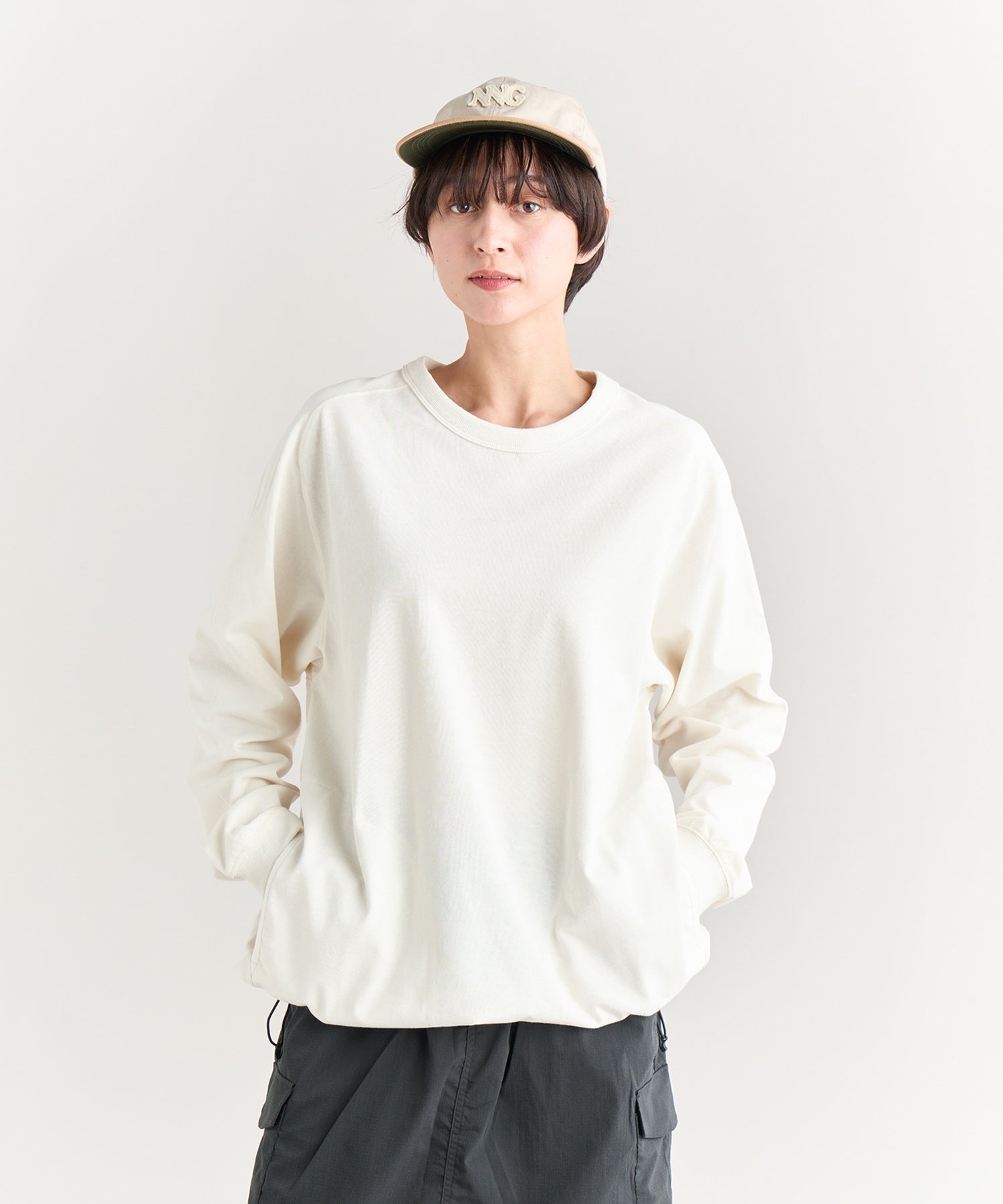 エコハイブリッド オーバーサイズ ロングスリーブTシャツ – NANGA