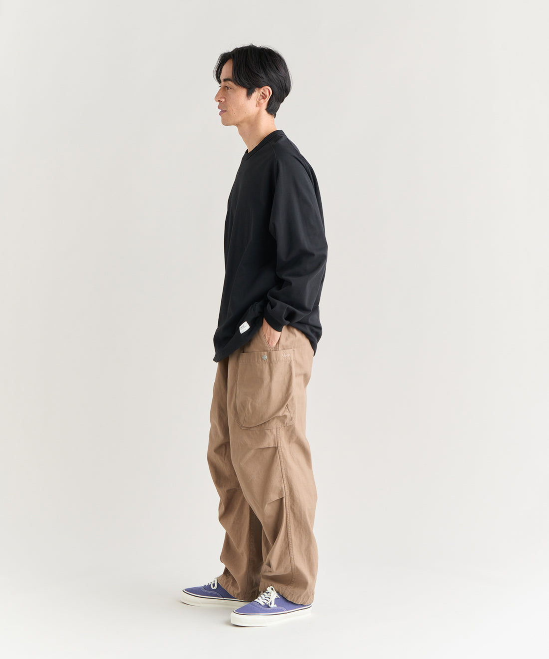 エコハイブリッド オーバーサイズ ロングスリーブTシャツ