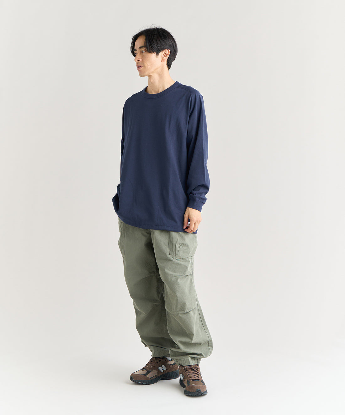 エコハイブリッド オーバーサイズ ロングスリーブTシャツ