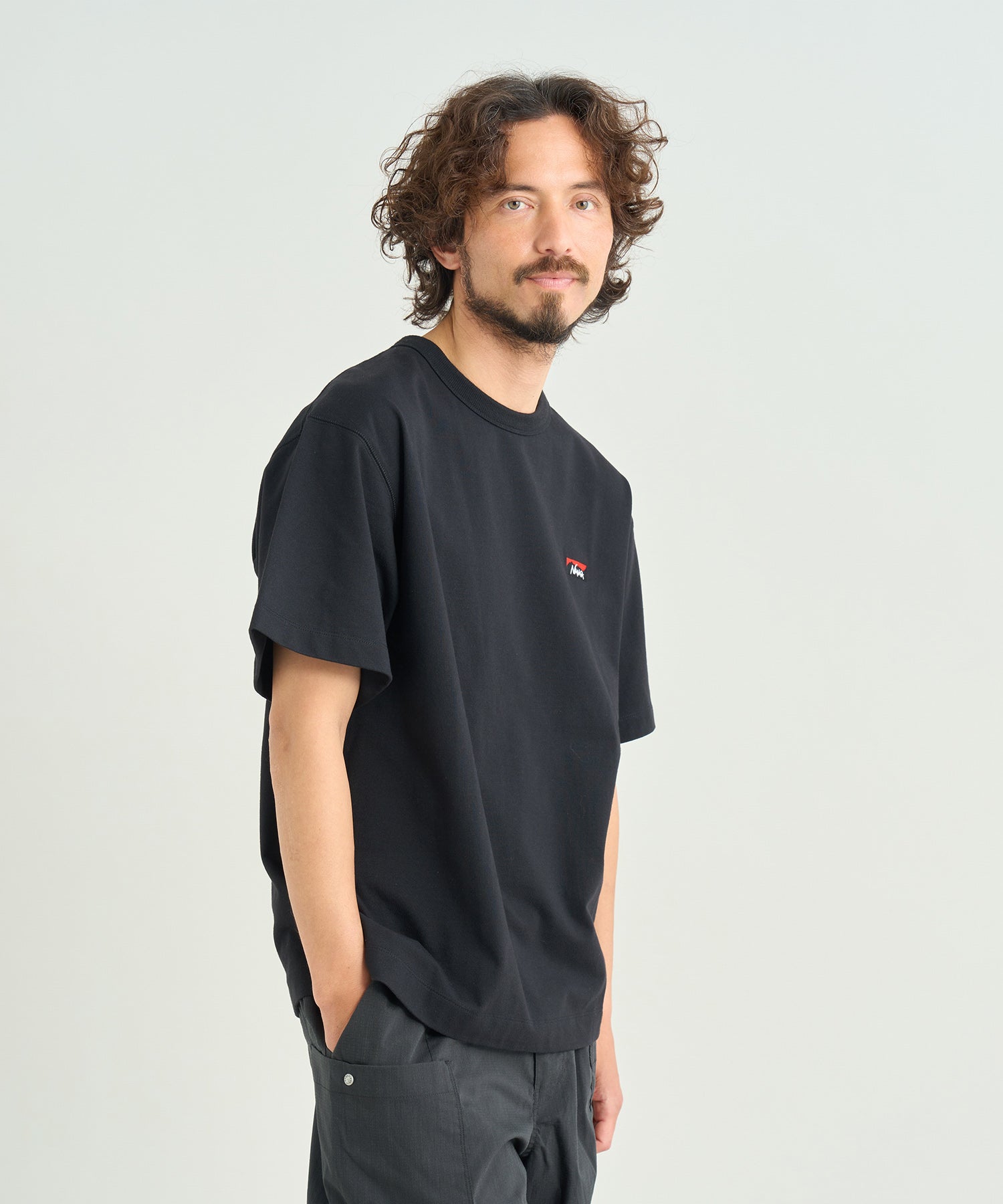 エコハイブリッド ボックスロゴ エンブロイダリーTシャツ – NANGA