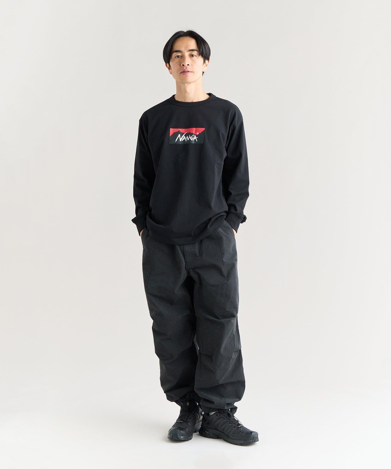 エコハイブリッド ボックスロゴ ロングスリーブTシャツ – NANGA ONLINE