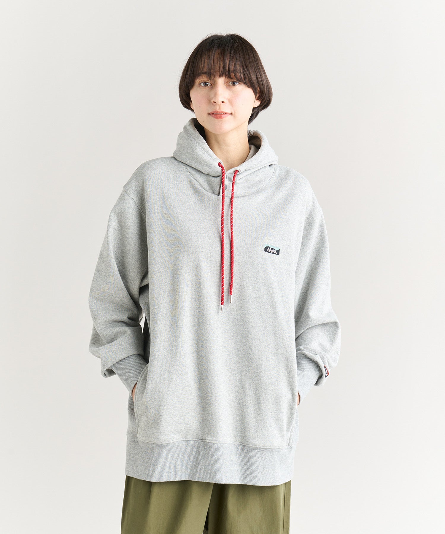 美品　26年春夏　NANGAナンガ　ミニロゴ刺繍　スウェットパーカー　グレー　L 楽天市場】NANGA（ナンガ） エコハイブリッド ミニ ボックスロゴ エン