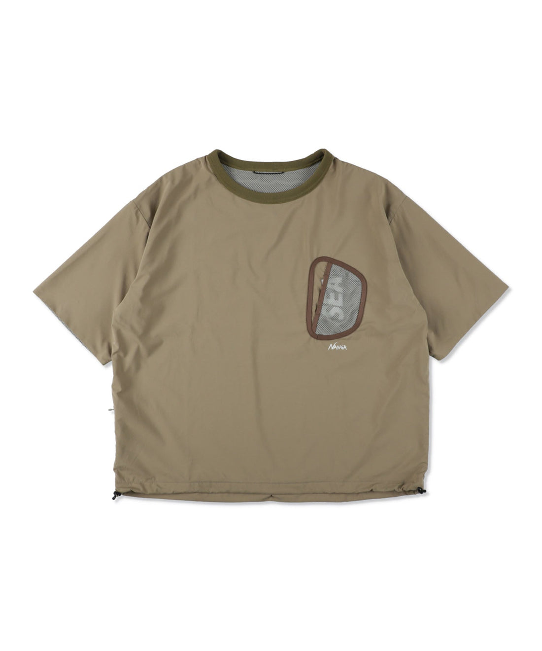 NANGA×WDS PHANTOM GRID REVERSIBLE TEE