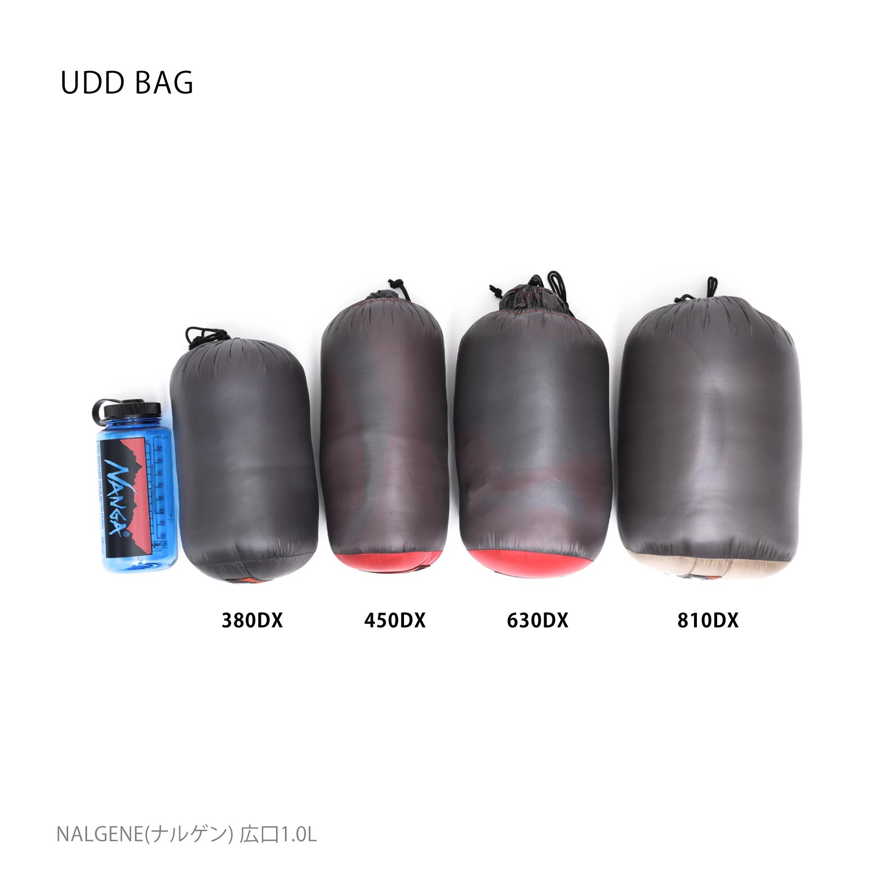 ナンガ UDD バッグ 380 デラックス レギュラー チャコール 新品 未開封シュラフ