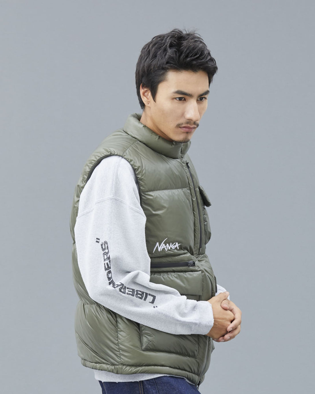 NANGA×LIBERAIDERS RIPSTOP NYLON DOWN VEST