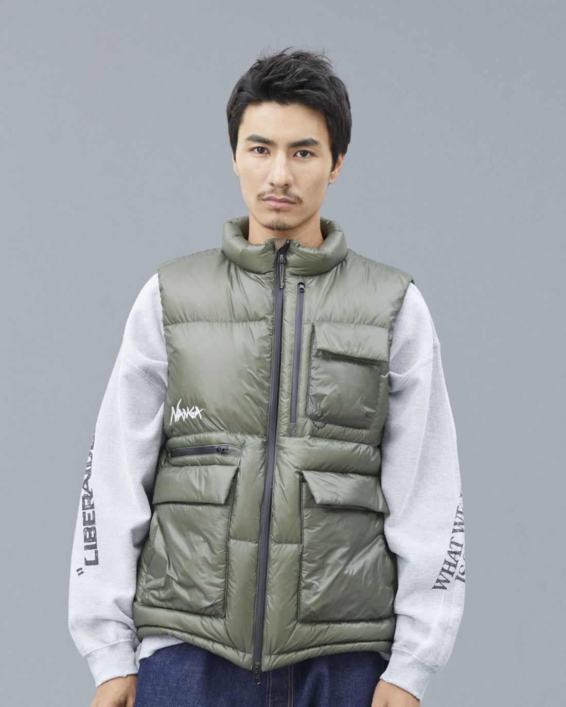 NANGA×LIBERAIDERS RIPSTOP NYLON DOWN VEST