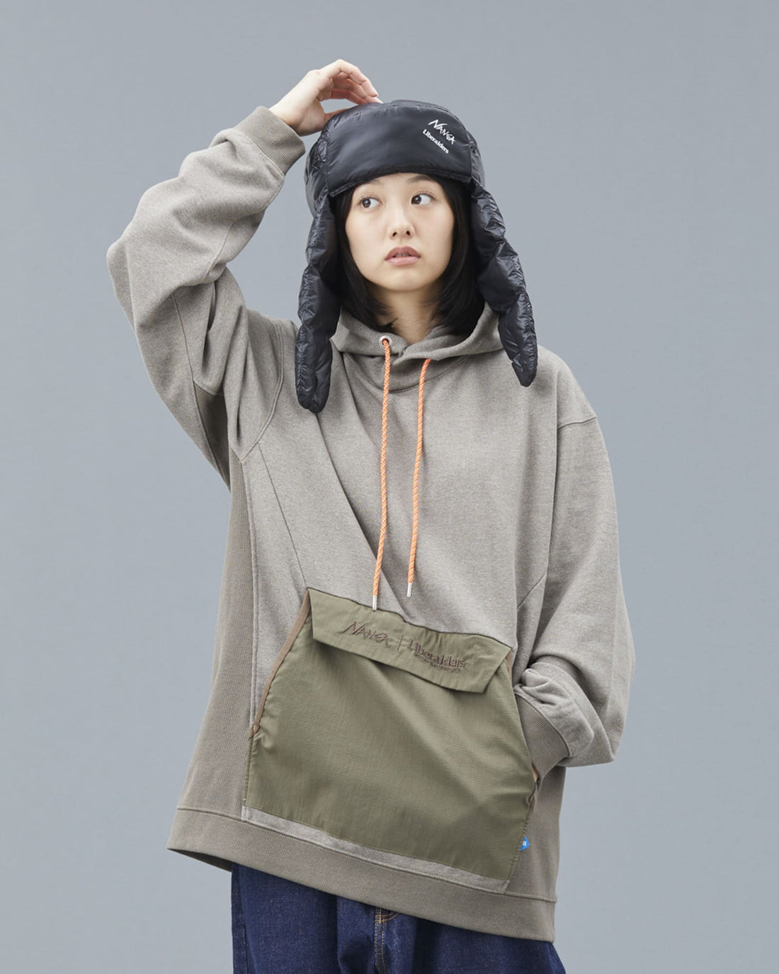 NANGA×LIBERAIDERS ECO HYBRID HOODIE